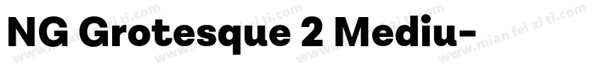 NG Grotesque 2 Mediu字体转换